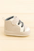 Light Sand & White Baby Sneaker with Velcro Strap